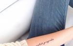 Príklady krásnych nápisov pre tetovanie